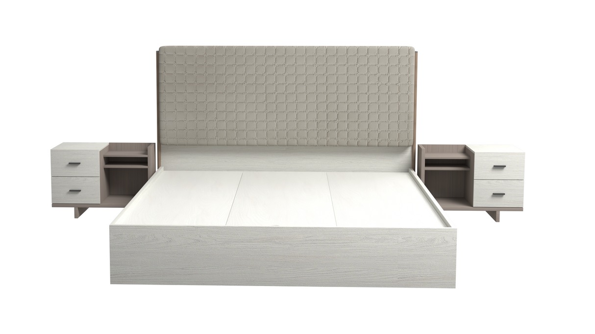 غرفة نوم رولانا باللون الرمادي الفاتح