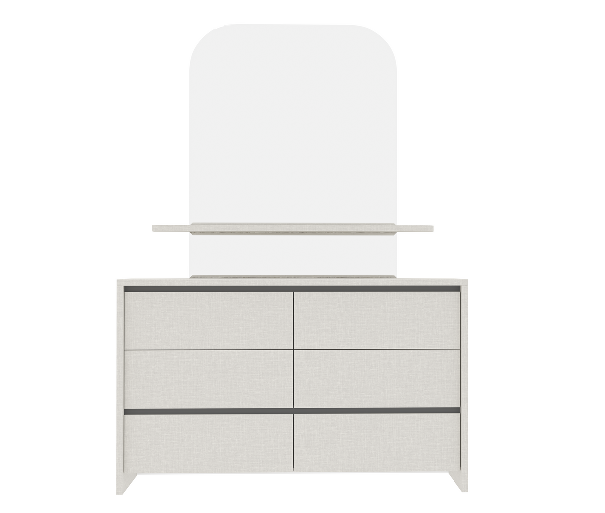 غرفة نوم ماريندا باللون الأبيض