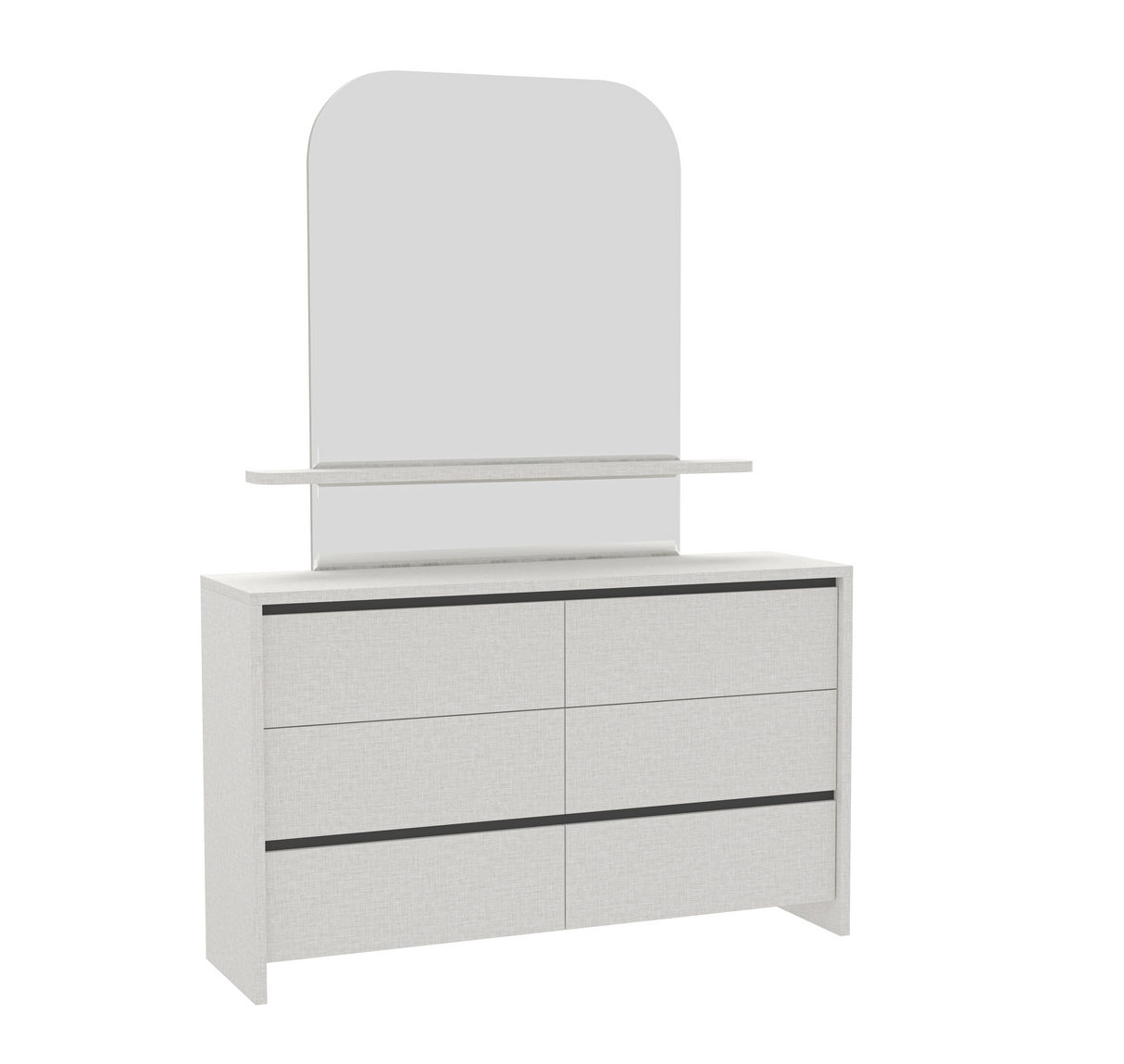 غرفة نوم ماريندا باللون الأبيض