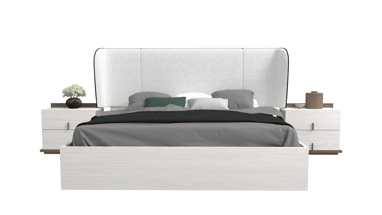 غرفة نوم سيرينا باللون الرمادي الفاتح