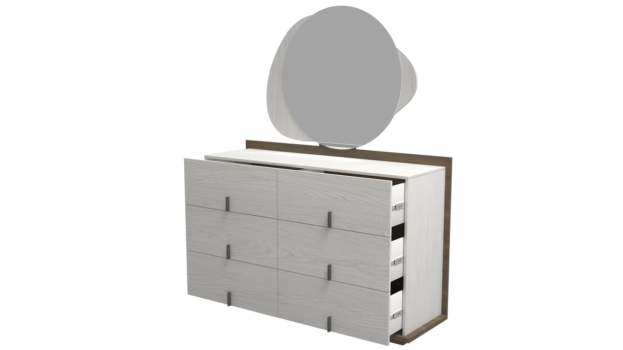 غرفة نوم سيرينا باللون الرمادي الفاتح