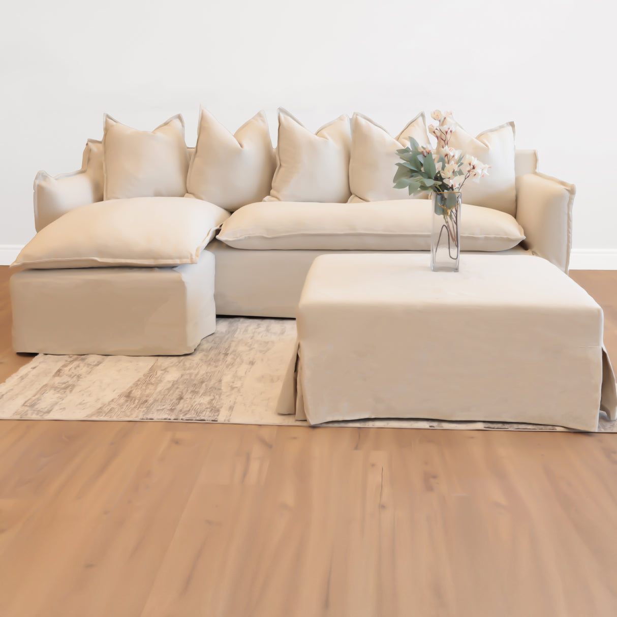 كنب نيورا فردي باللون البيج - High Point