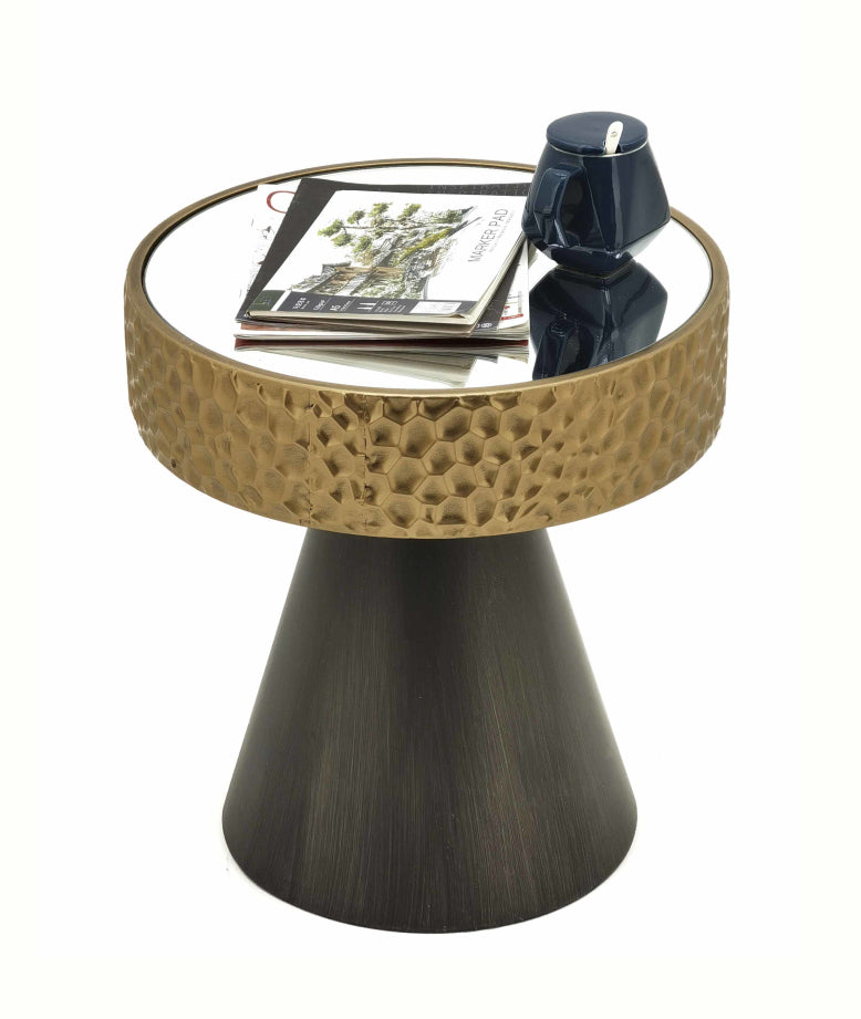 طاولة جانبية ريفا باللون الذهبي | من هاي بوينت