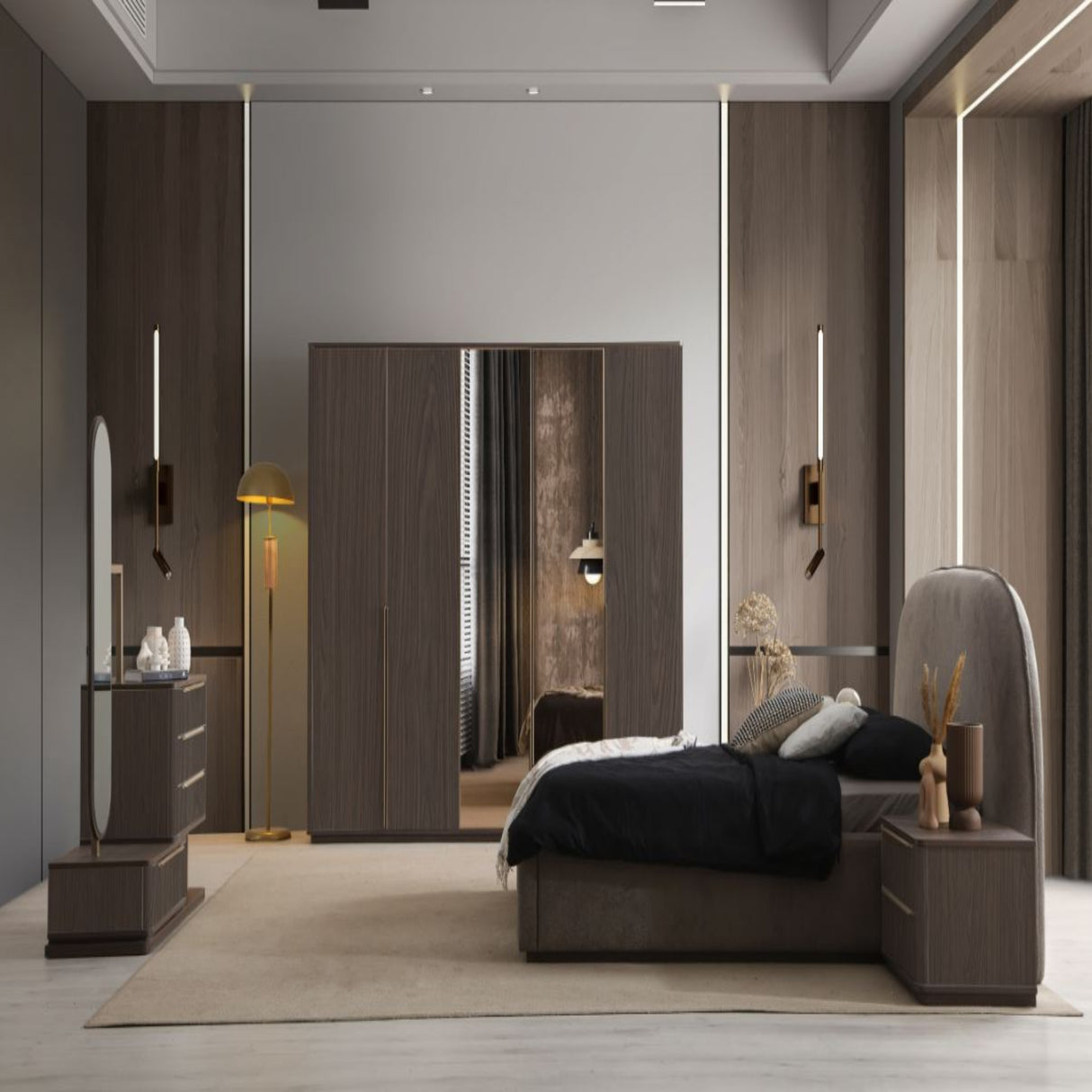 غرفة نوم إيفانا متعدد الألوان