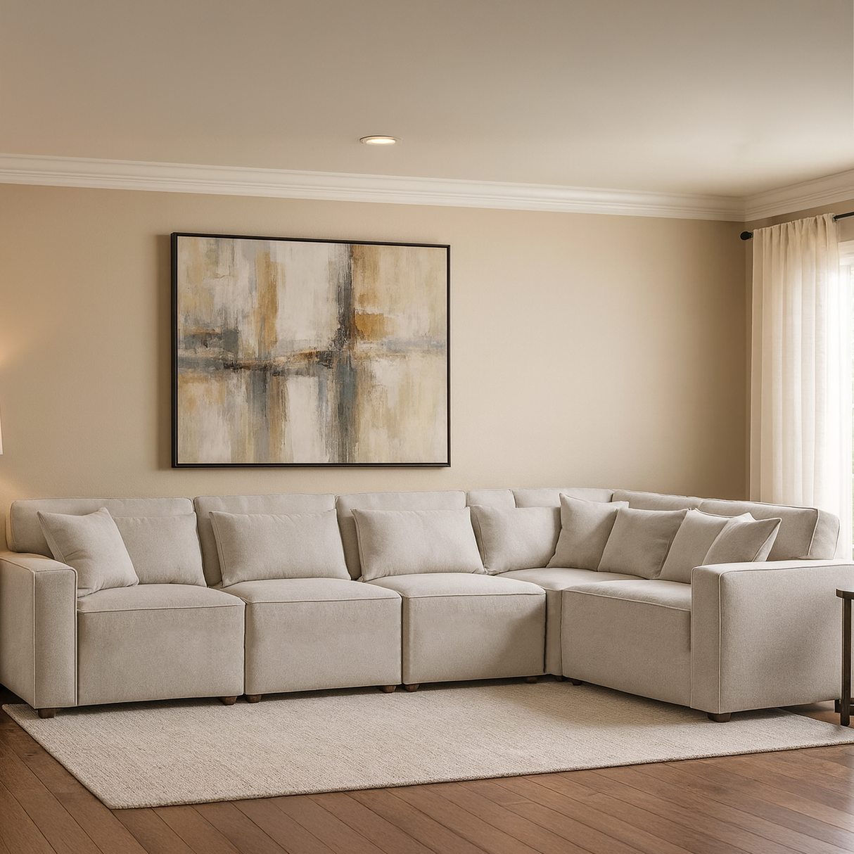 كنب ديلارا زاوية متعدد الألوان