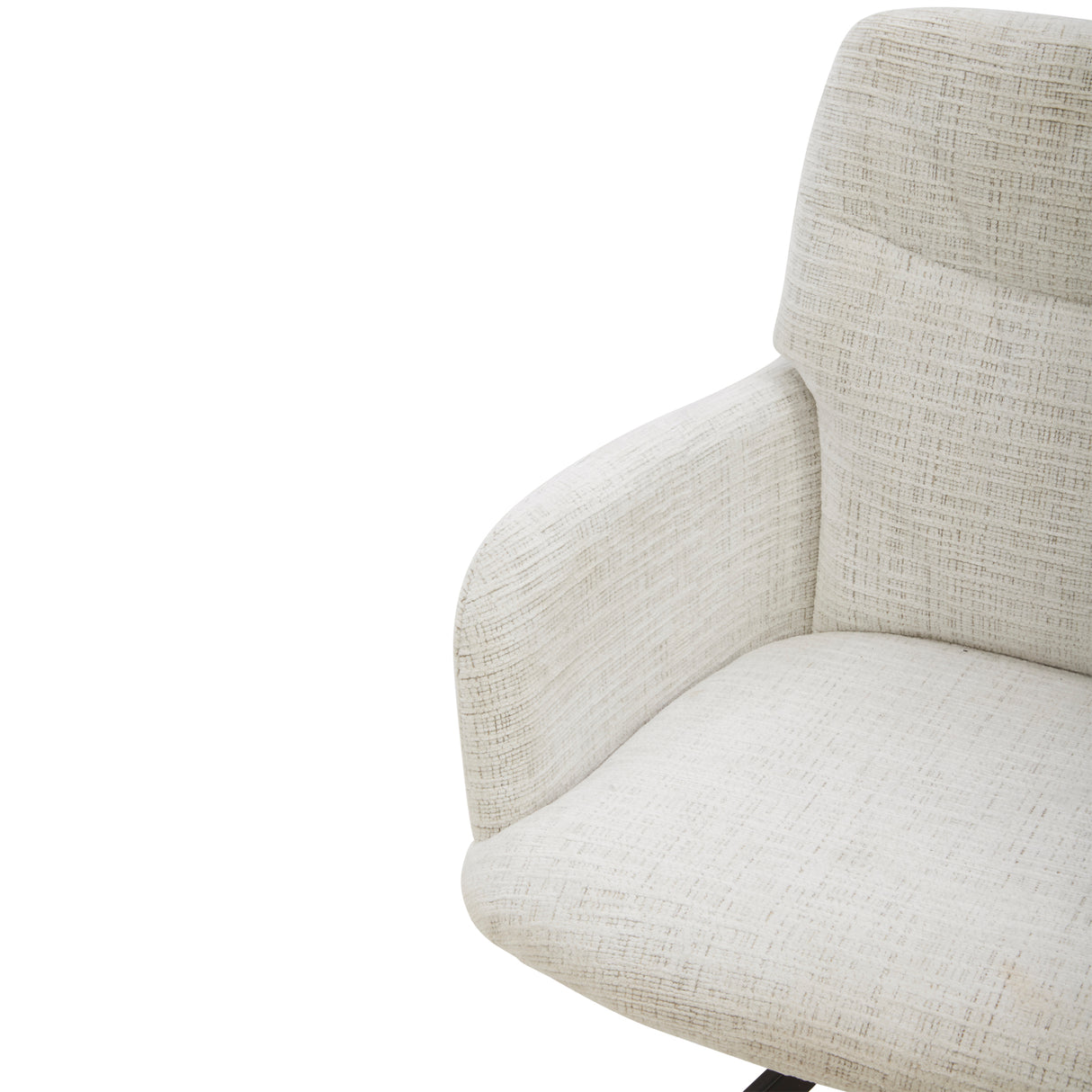 كرسي فردي سديم باللون الكريمي