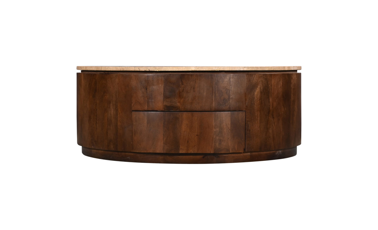 طاولة وسطية ريفيا باللون الخشبي