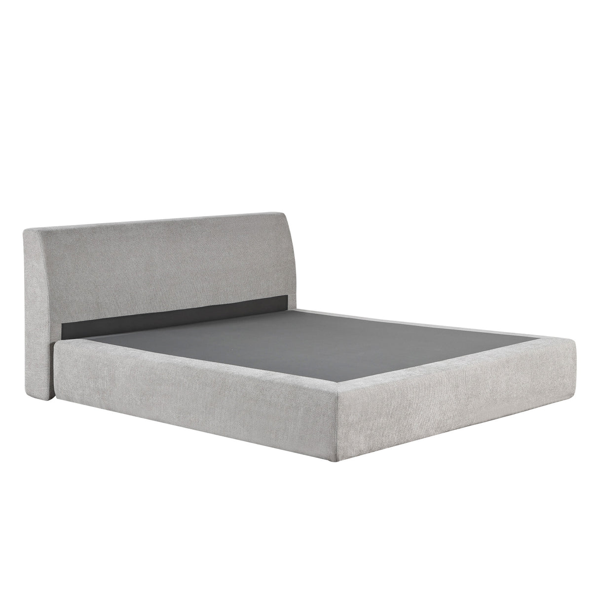 سرير إيلورين مضغوط باللون الرمادي