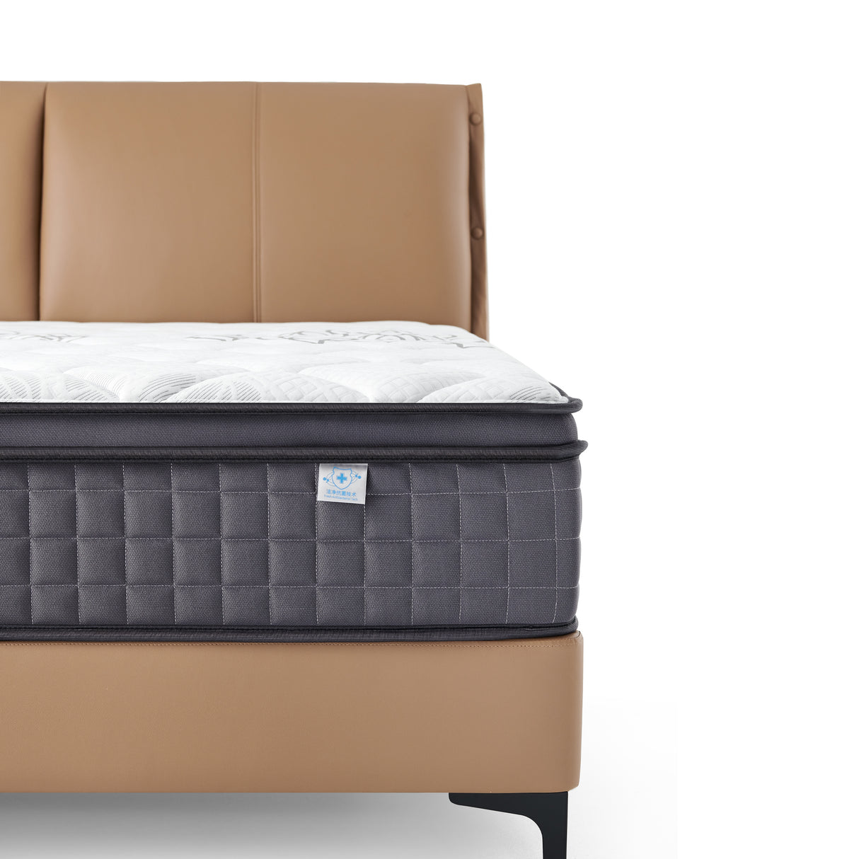 سرير ليانا باللون البني غامق