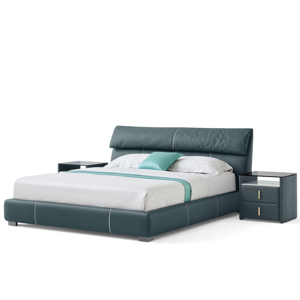 سرير ريانا باللون الأخضر