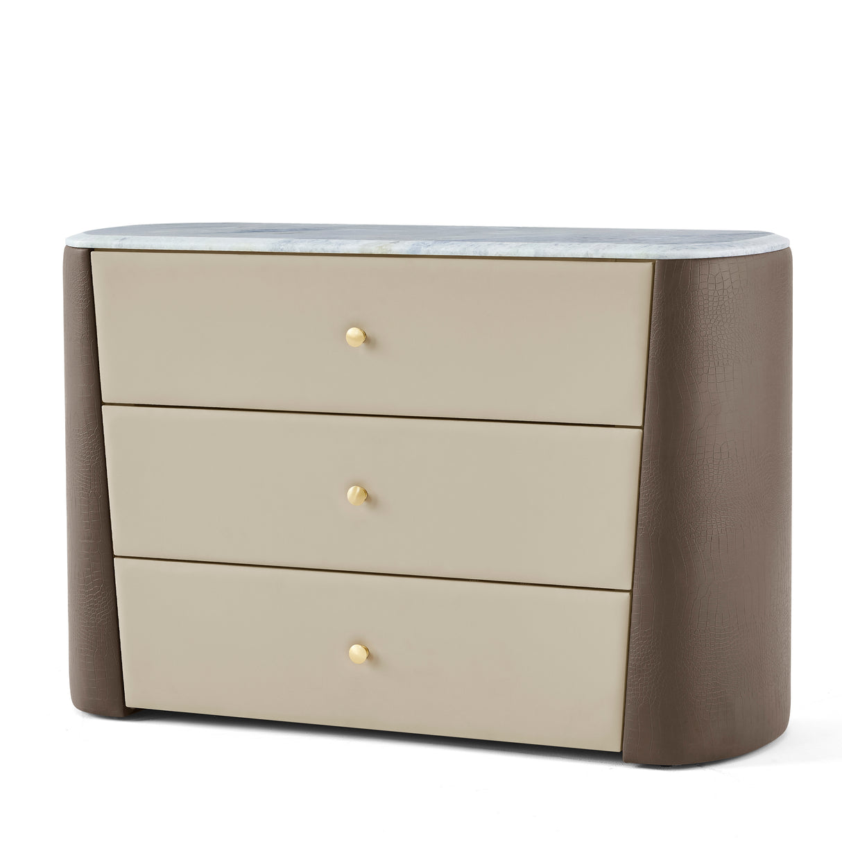 وحدة أدراج نولا باللون البني