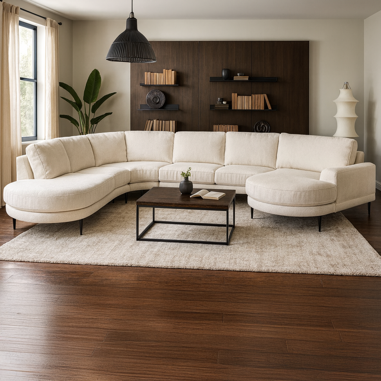 كنب فيولا زاوية باللون الكريمي