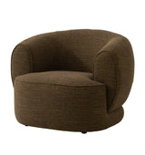 كنب كارميلا فردي باللون البني والرمادي