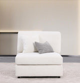 كنب أوريون فردي باللون الأبيض