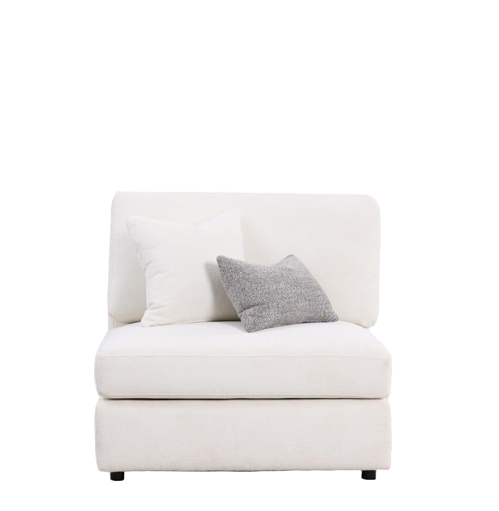 كنب أوريون فردي باللون الأبيض