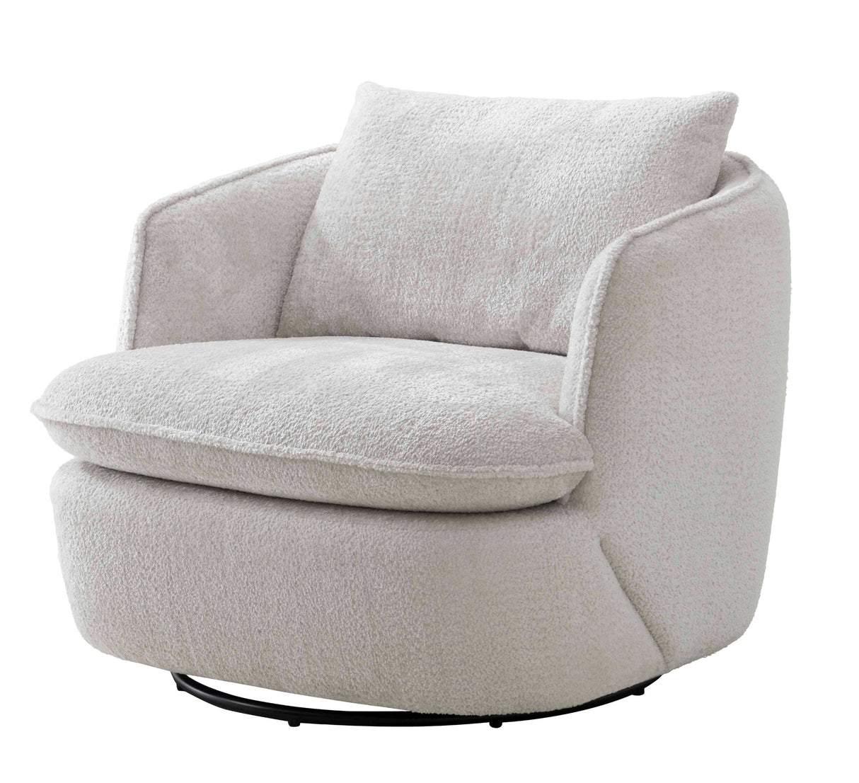 كنب أوميرا فردي باللون الرمادي