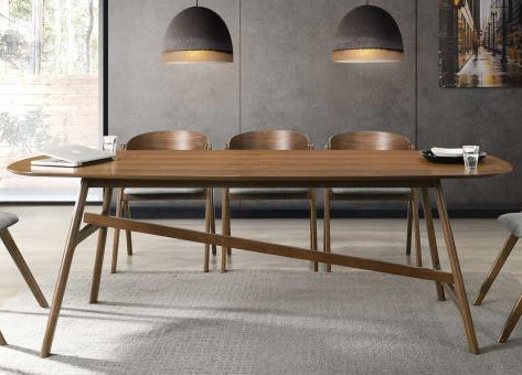 طقم طاولة طعام ألورا باللون البني | من هاي بوينت