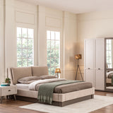 غرفة نوم موس باللون البيج