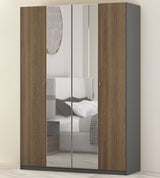 دولاب سيلينا باللون الرمادي والخشبي - High Point