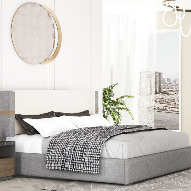 سرير سيلينا باللون الرمادي - High Point