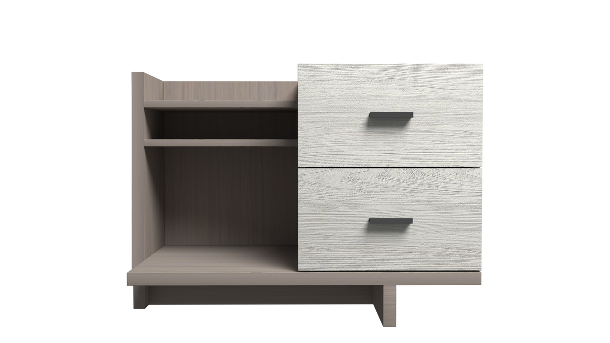 غرفة نوم رولانا باللون الرمادي الفاتح