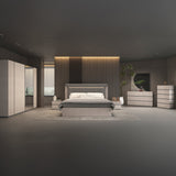 غرفة نوم أمارا باللون الرمادي الفاتح