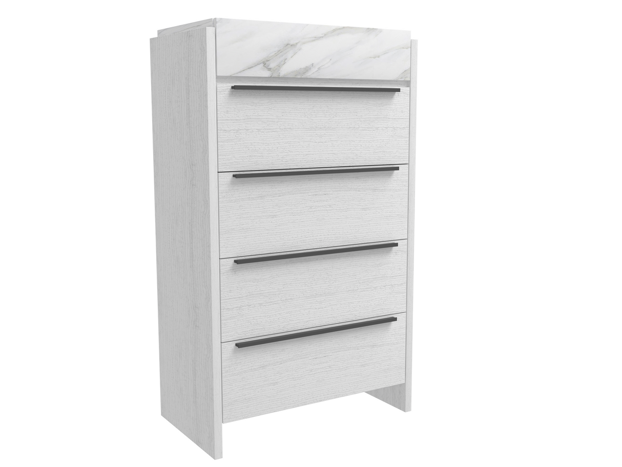 غرفة نوم أورينا باللون الأبيض