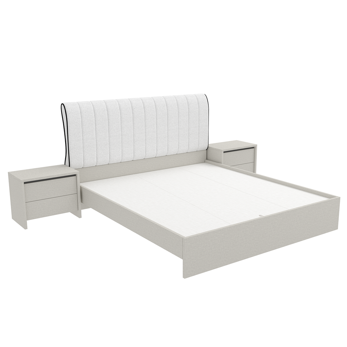 سرير ماريندا باللون الأبيض