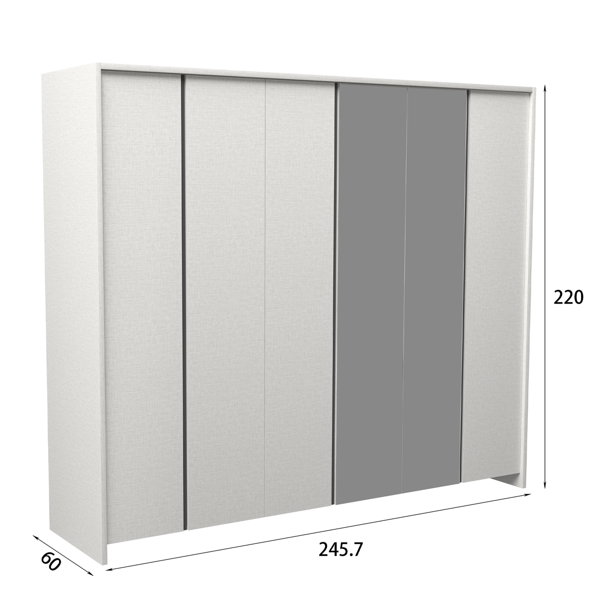 دولاب ماريندا باللون الأبيض