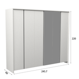 دولاب ماريندا باللون الأبيض