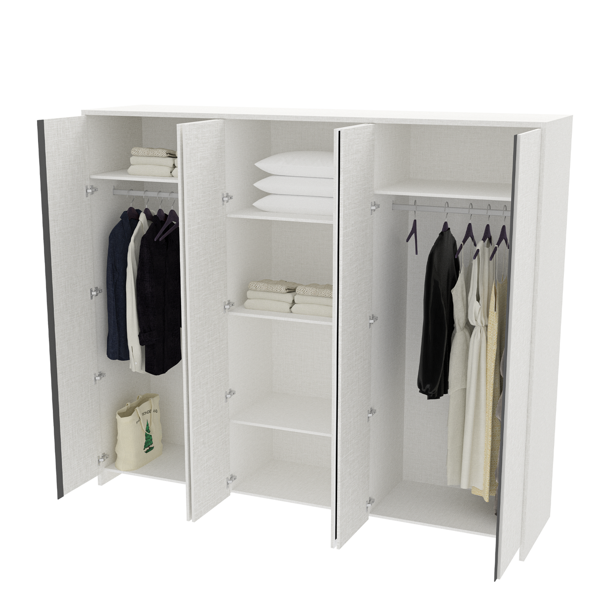 دولاب ماريندا باللون الأبيض