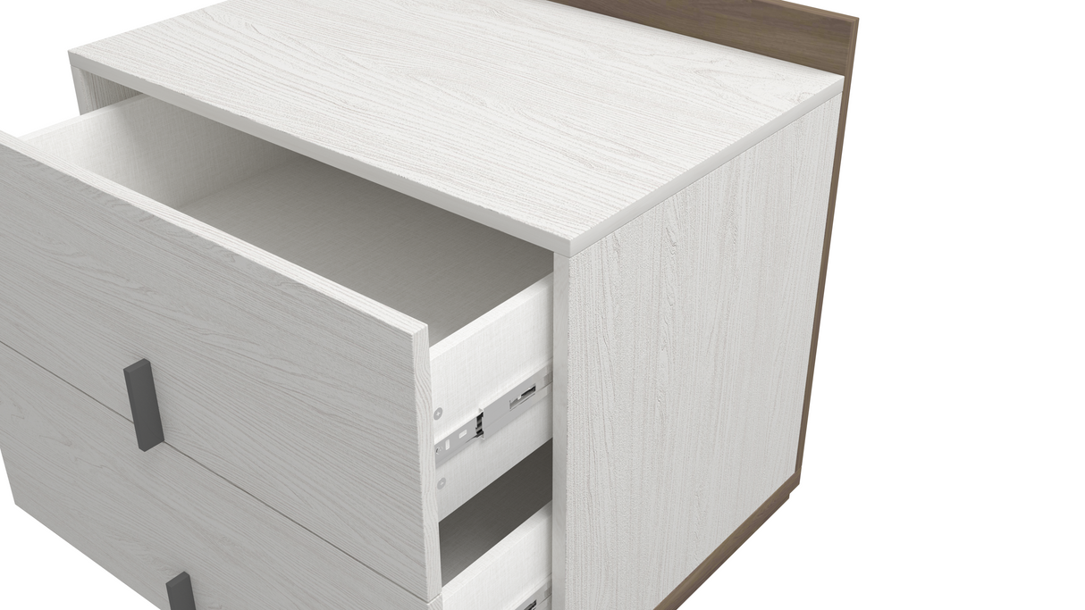 غرفة نوم سيرينا باللون الرمادي الفاتح