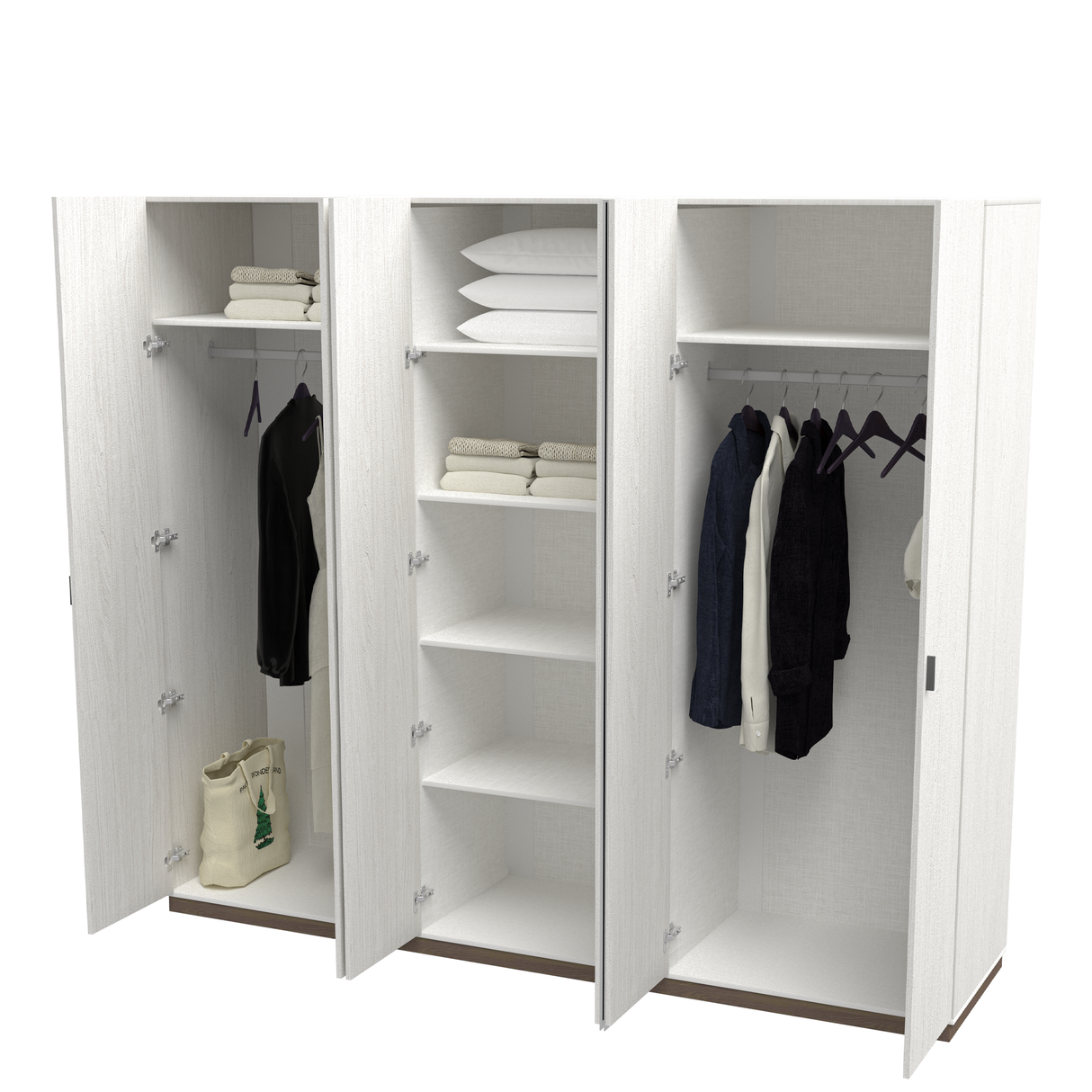 دولاب سيرينا باللون الرمادي الفاتح