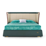 سرير كارينا باللون الأخضر