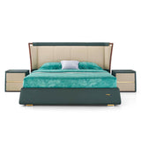 سرير كارينا باللون الأخضر