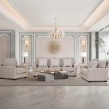 طقم كنب ماريسا باللون البني