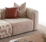 كنب زاوية كومو باللون البيج