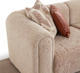 كنب زاوية كومو باللون البيج