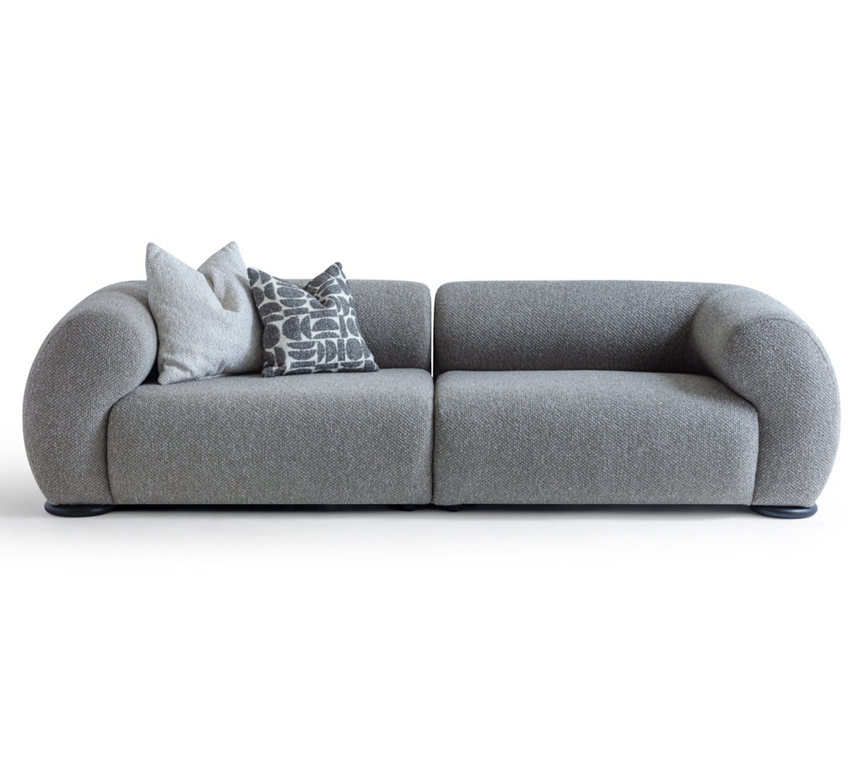 كنب ثلاثي سولين باللون الرمادي