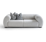 كنب ثنائي سولين باللون الرمادي