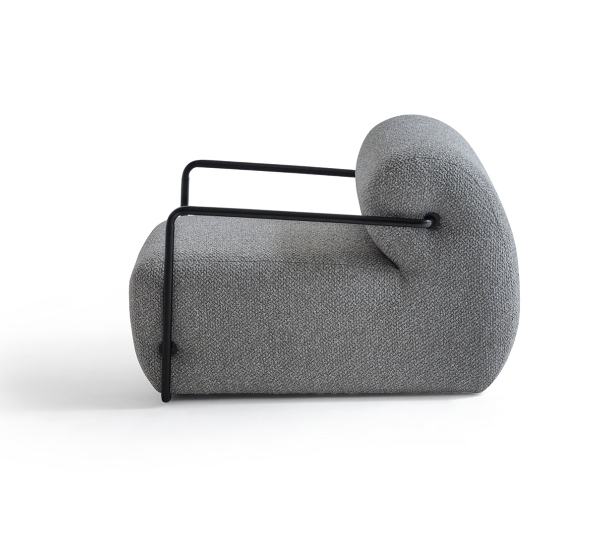 كنب فردي سولين باللون الرمادي