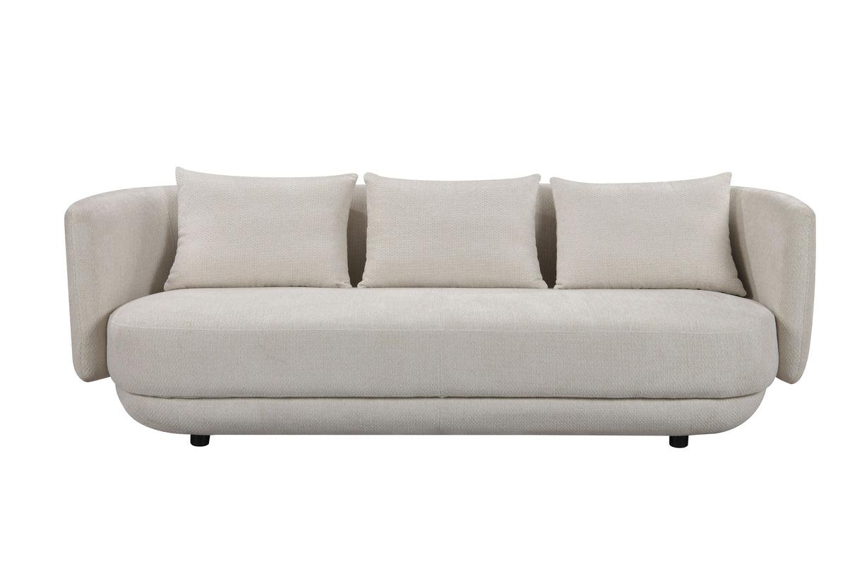 كنب فيدورا ثلاثي باللون الكريمي