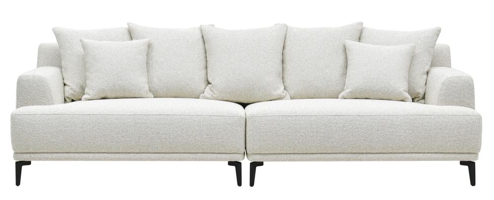 كنب لينورا رباعي باللون الكريمي