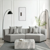 طقم كنب سيلارا باللون الرمادي