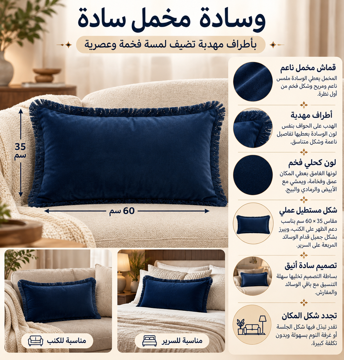 وسادة مزخرفة