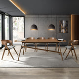 طاولة طعام فيراليا باللون البني الجوزي