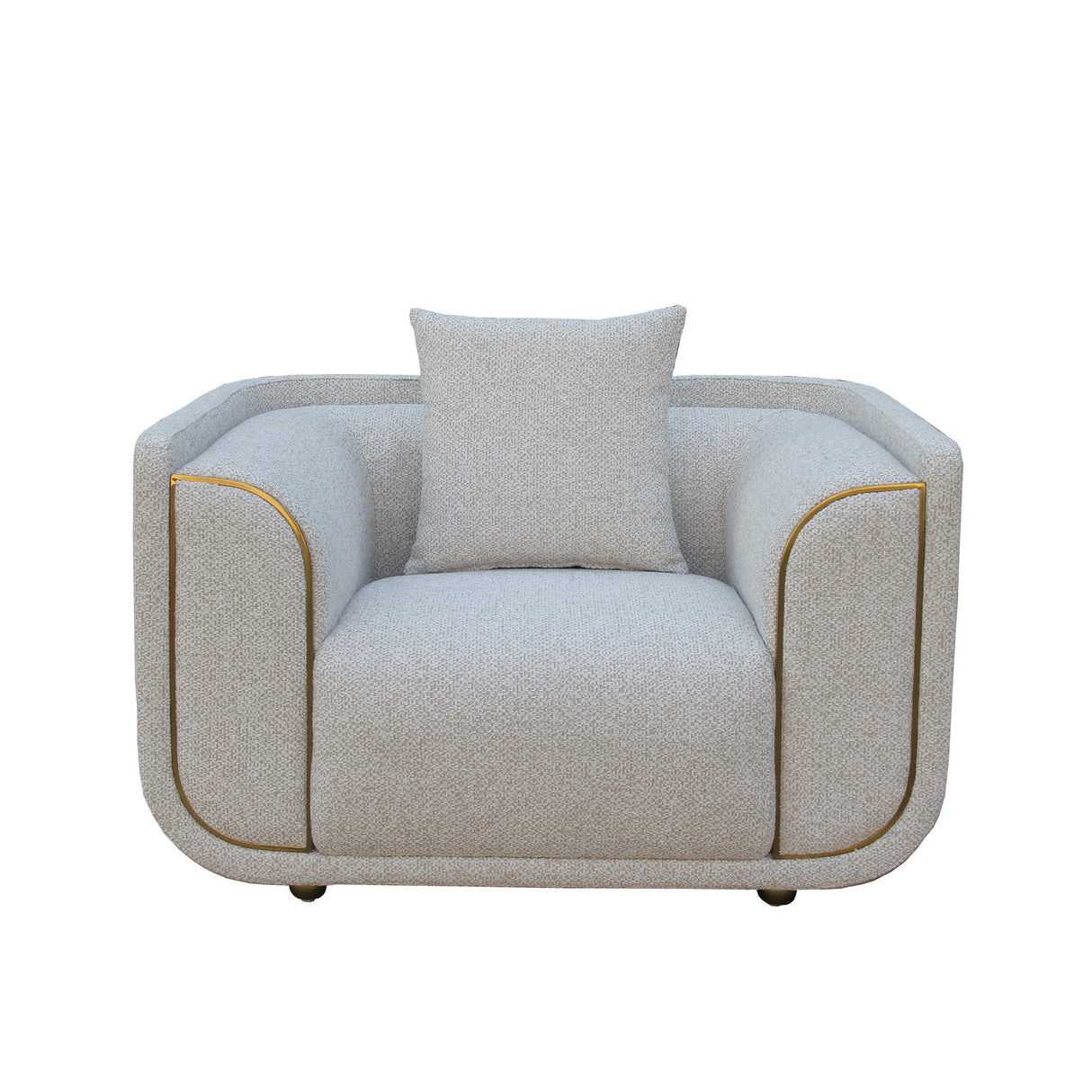 كنب فردي فيلارا باللون البيج