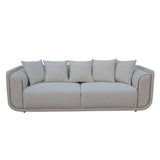 كنب ثلاثي فيلارا باللون البيج