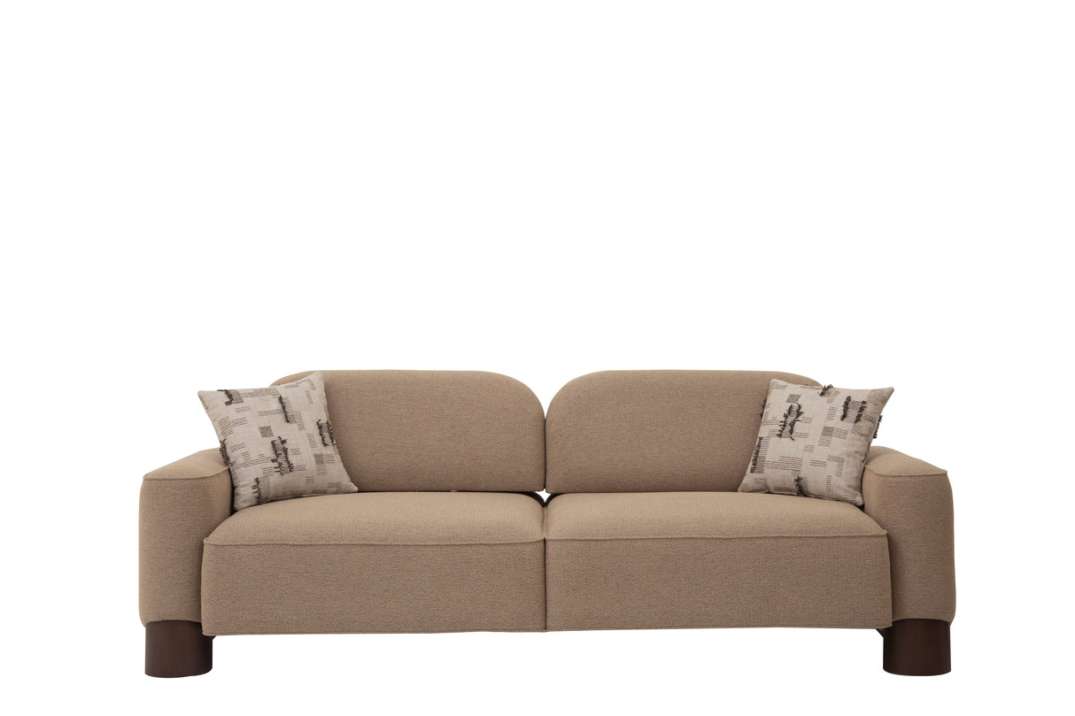 كنب ميسيا ثلاثي باللون الكريمي