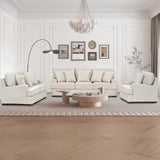 طقم كنب سيرانا باللون الكريمي